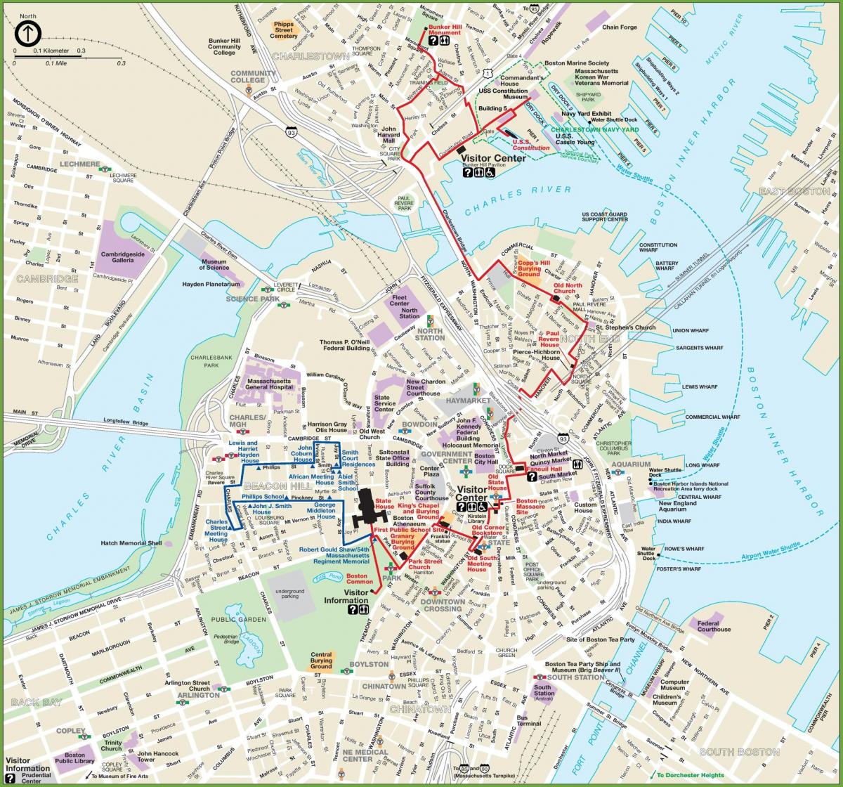 ボストン散策マップ