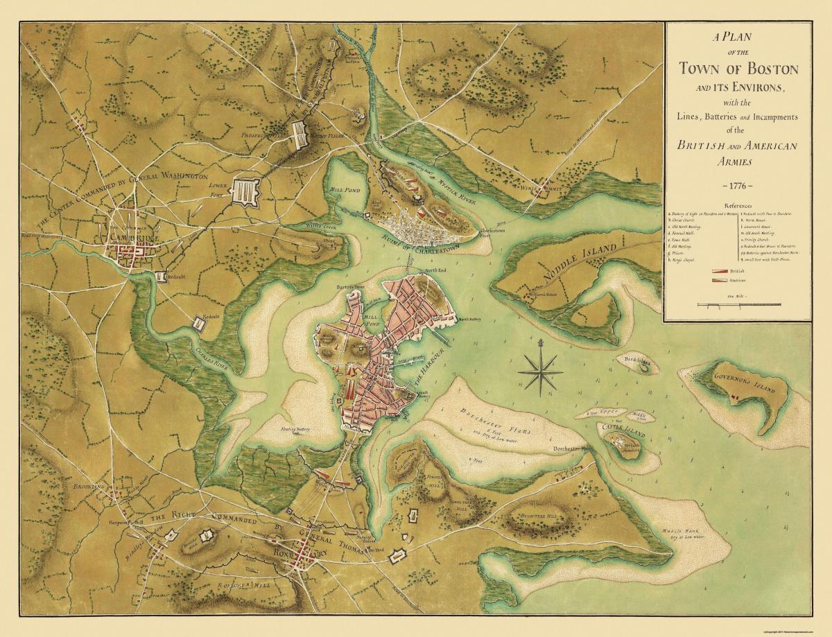 ボストン歴史地図