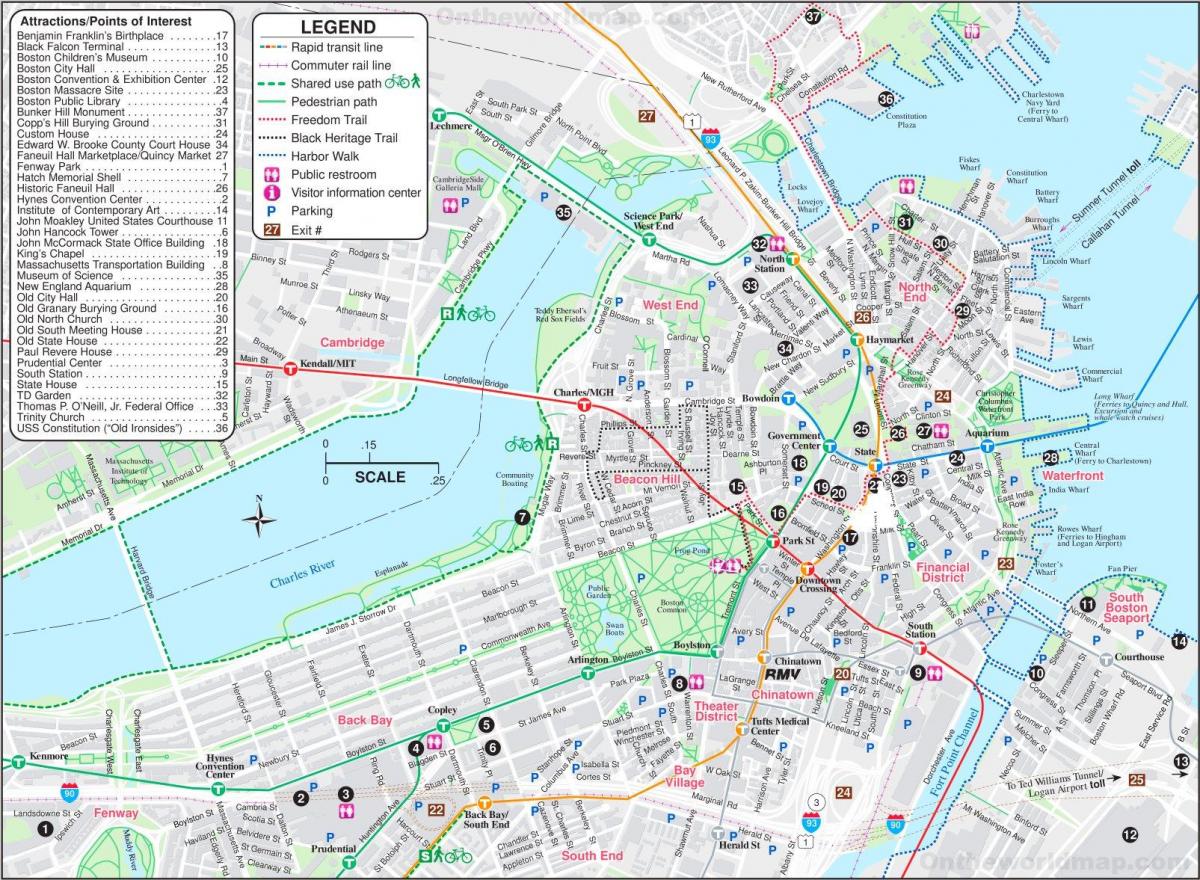 ボストン観光マップ